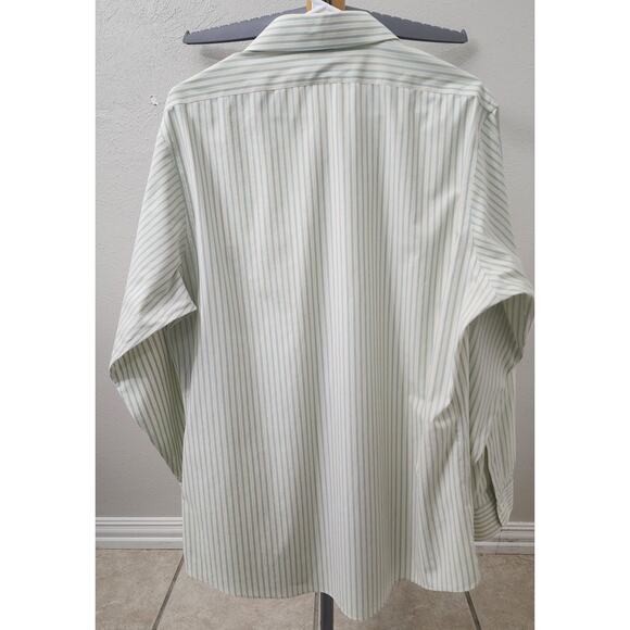 Brooks Bothers 1818 Slim Fit 16-34 LS Non Iron Button Up Green, White, Yellow... - Picture 5 of 5
